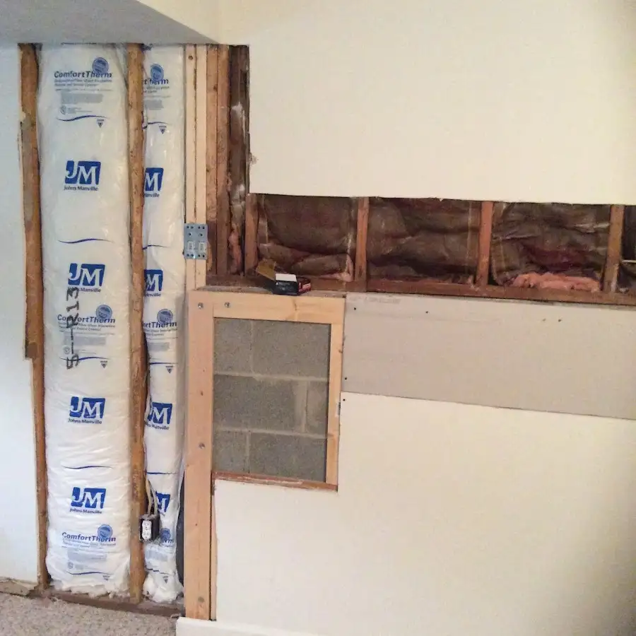 Wall insulation replacement during Contents Cleaning & Restoration in Baxter